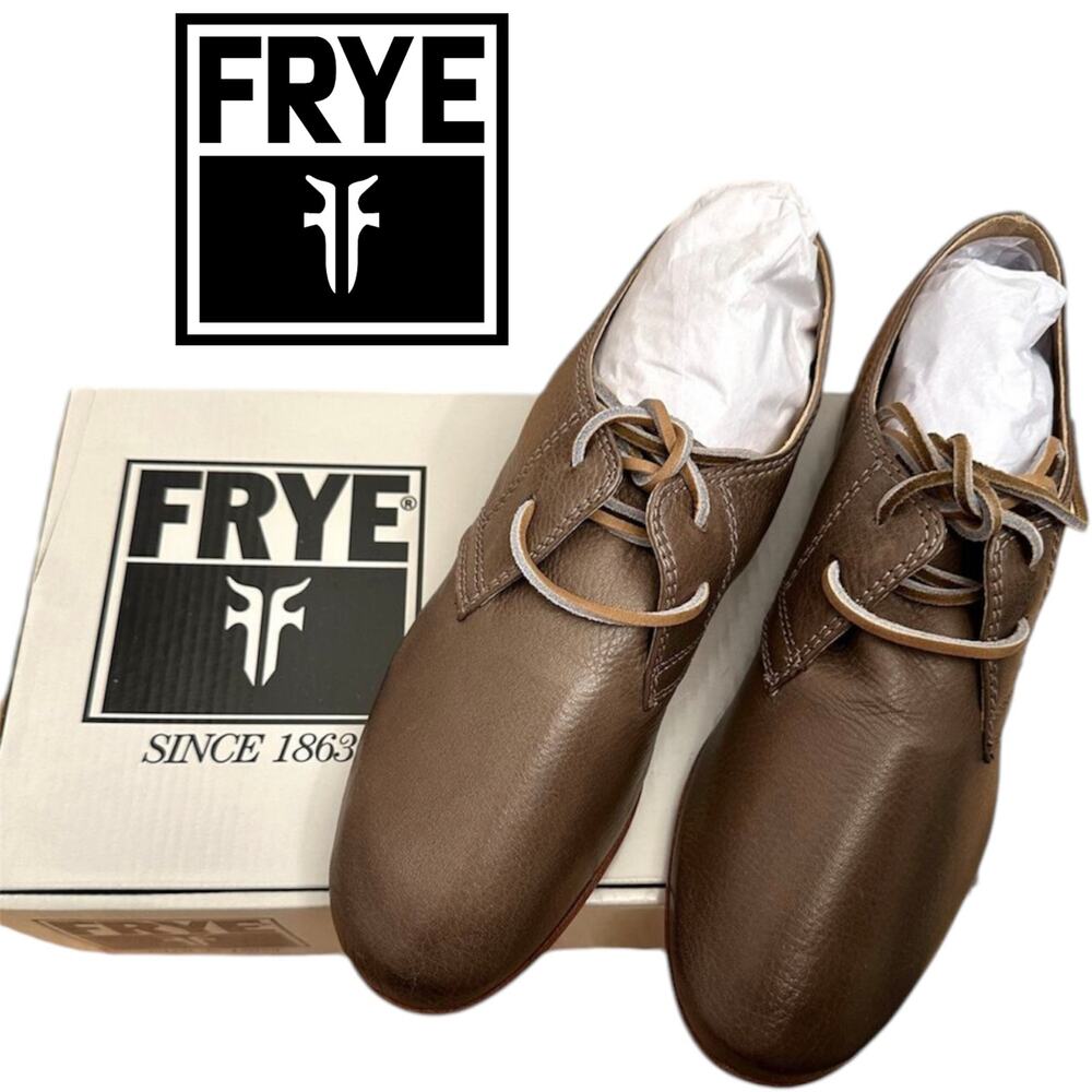 $298 FRYE NEW Leather Brown Mules Flats Shoes – Size 8